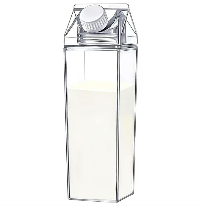 CETLO Milk Bottle 500 ml | Leak-Proof Reusable Bottle with Secure Cap | Food-Grade Plastic Container for Milk, Juice & Beverages-image-36