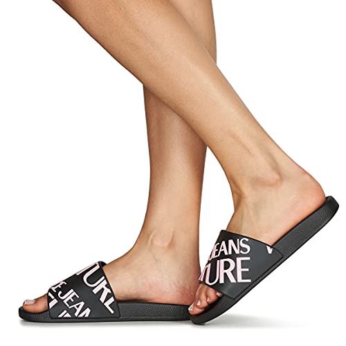 VERSACE JEANS COUTURE Ciabatte Donna Nero 39 EU