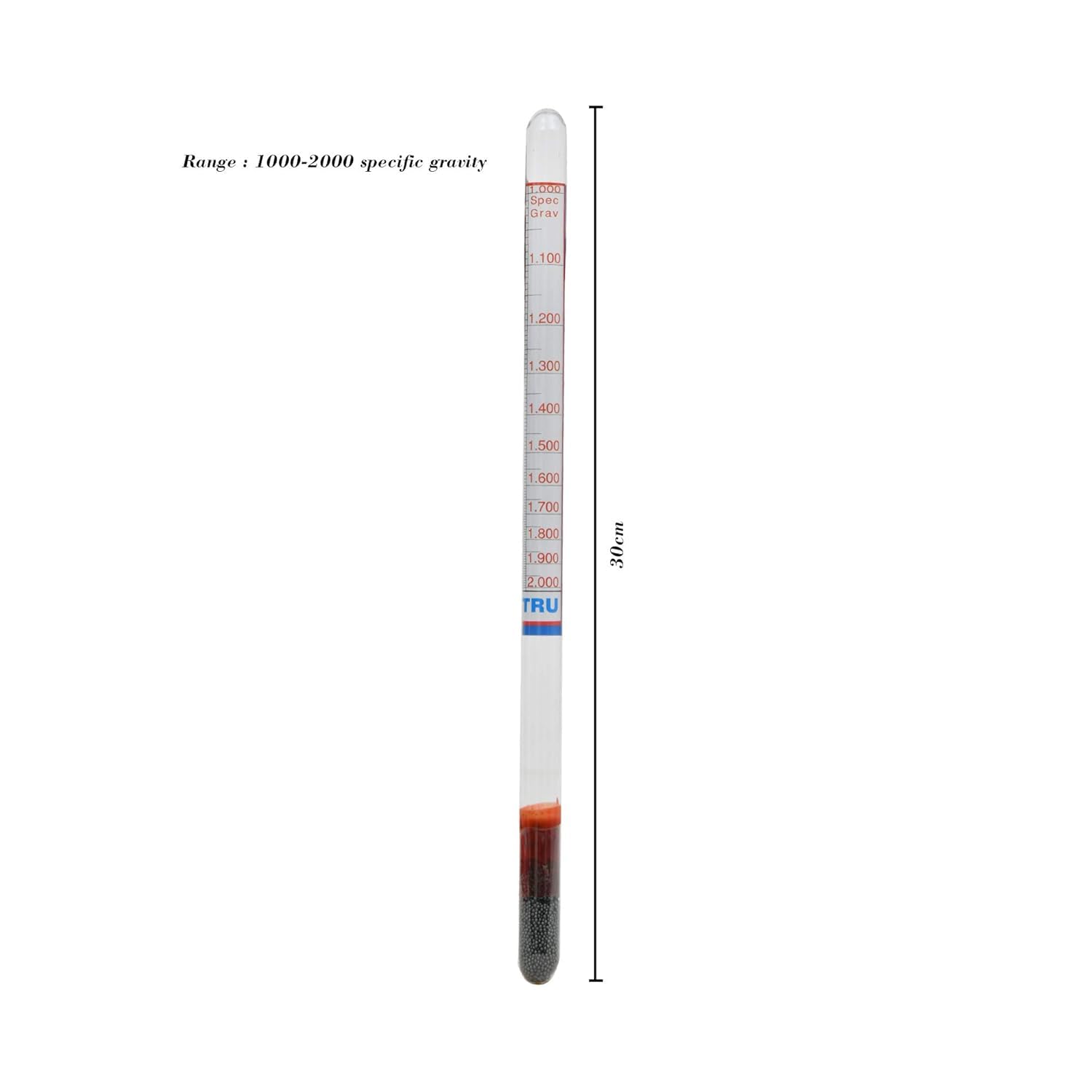 Hydrometer for Measuring Specific Gravity Heavy Liquid density - Pack Of 2 1