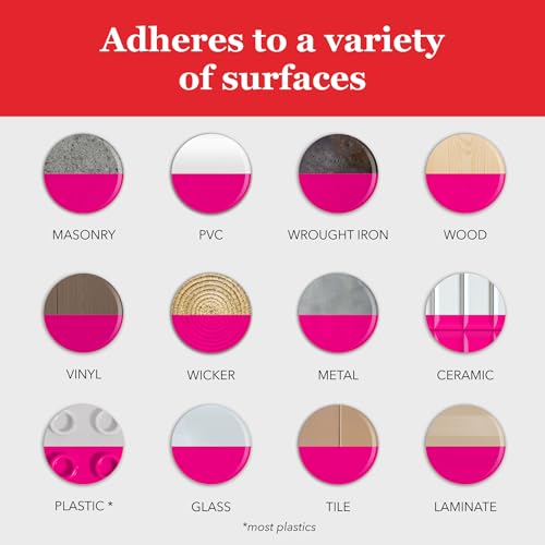 Image of Krylon Fusion All-In-One Adhesive Spray Paint for Indoor /Outdoor Use, 12 oz, Hot Pink
