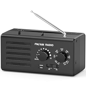 Padwa Lifestyle HY-010-BK Tragbares AM/FM Radio Schwarz