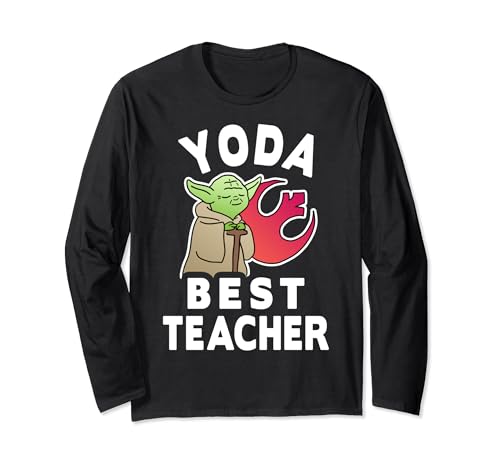 T-shirt Star Wars Yoda long sleeve pour enseignant fan de la saga