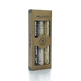 TRUFA: con el olor intenso, aromático y peculiar de la trufa. Ideal para platos de huevos, risotto, cremas y pastas. Ingredientes: Sal marina en escamas, trufas deshidratadas 8% y aroma natural de trufa