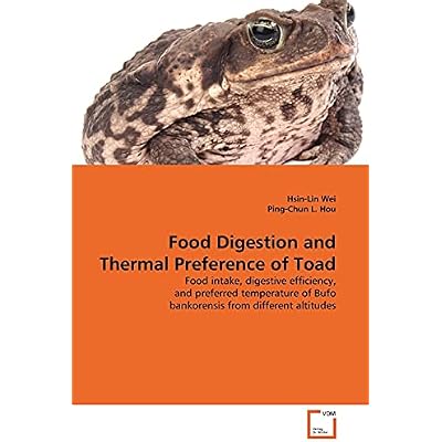 Food Digestion And Thermal Preference of Toad: Food intake, digestive efficiency, and preferred temperature of Bufo bankorensis from different altitudes