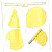 TOBBOMEY 4pcs Sports Referee Flags High Visibility Signal Hand Flags for Soccer Rugby and Field Hockey Yellow Match Conducting for Outdoor Events