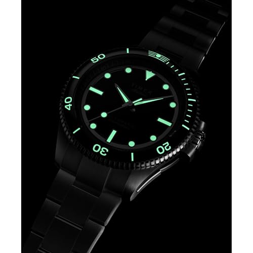 Image of TIMEX Atelier Black Round Dial Mechanical Automatic Men's Watch - TW2Y725004A