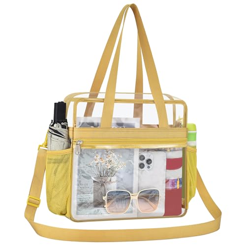 Oraben Clear Bag for Stadium Events 12x6x12 Clear Tote Bag for Women Sports Fan Tote Transparent Lunch Bag for Work Concert