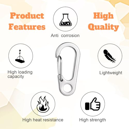 Dog Tag Clip 6 Pieces Key Ring Clips with 18 Pieces Stainless Steel Ring, Durable Dog ID Tag Holder Easy Change Pet Tag Clip Suitable for Cats Dogs Collars and Harnesses Within 1.3×0.6IN Dog Tag Clip 6 Pieces Key Ring Clips with 18 Pieces Stainless Steel Ring, Durable Dog ID Tag Holder Easy Change Pet Tag Clip Suitable for Cats Dogs Collars and Harnesses Within 1.3×0.6IN