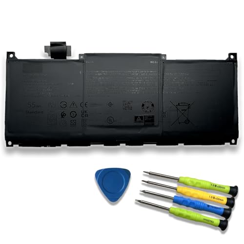 EFOHANA MN79H 55Wh Laptop Battery Compatible with Dell XPS 9320 XPS 13 Plus 9320 XPS 13 9340 9345 Series PS9320-7585SLV-PUS P51G 2FVJM 02FVJM J7H5M 0J7H5M NXRKW 0NXRKW TR7FC 4524mAh11.55V 3-Cell