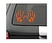 BERRYZILLA Bloody Hand Prints Decal Zombie Car Vinyl Sticker Large Pair RED
