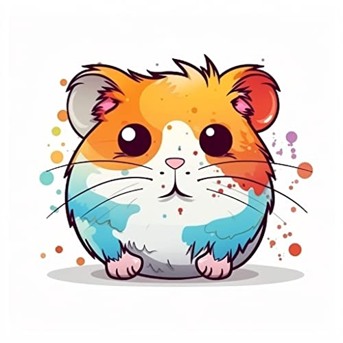 Image of Yoonek Graphics Hamster Vinyl Decal Sticker for Car, Laptop, Tumbler, More. #005598