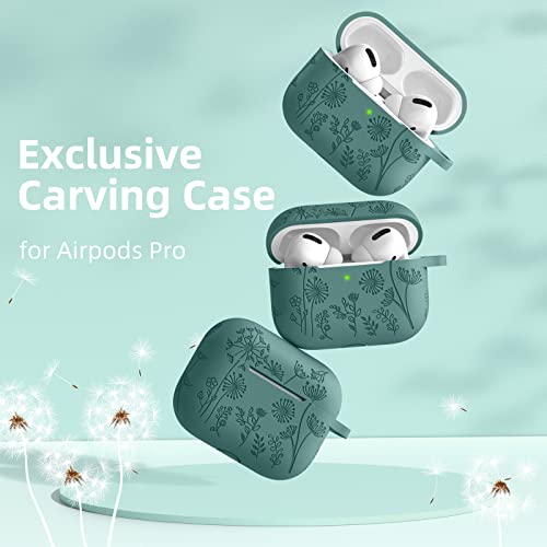 Engraved Silicone Protective Case Cover for AirPods Pro 2nd/1st (2022/2019)