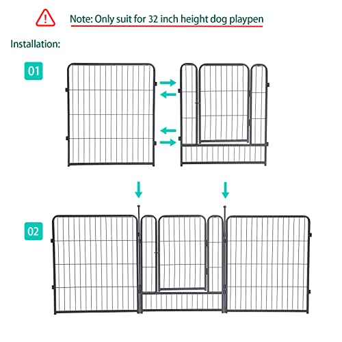 Xdpet Dog Playpen Stakes, Accessories Replacing The Metal Posts Of Pet Enclosures For Indoor Outdoor Rv Puppy Medium Dogs Play Pens (32 Inch, 8) #TOP3