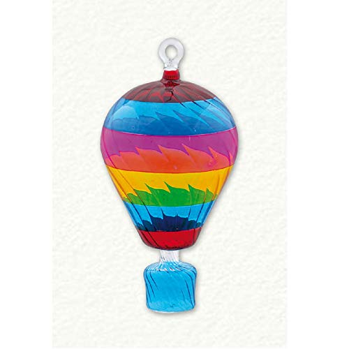 Multi Color Hot Air Balloon Egyptian Glass Christmas Tree Ornament Made In Egypt #TOP2