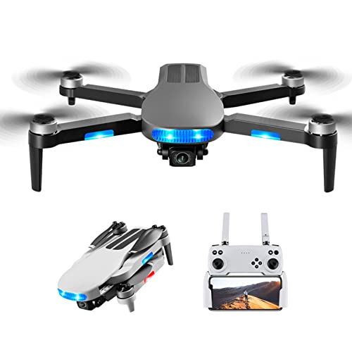 Drones, GPS Drone with 8K HD Camera for Adults, Foldable for Beginners RC Quadcopter with Auto Return Home, Brushless Motor, 30 Mins Flight Time Single Battery (Triple Battery)