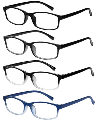 Image of Gaoye Reading Glasses Men - Blue Light Blocking Lenses, TR90 Frames, UV400 - Eyeglasses with Clear Vision