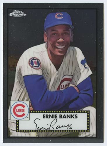 2021 Topps Chrome Platinum Anniversary Ernie Banks Cubs Card