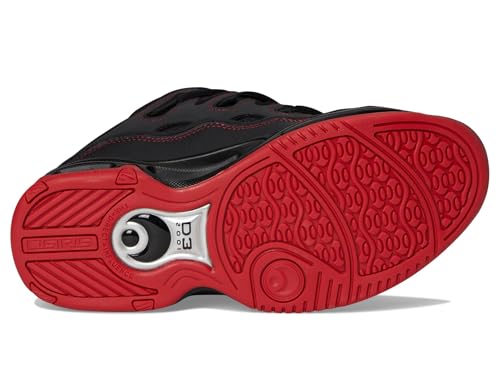 Osiris Men's D3 2001 Skate Shoe, Black/Red/Red, 53