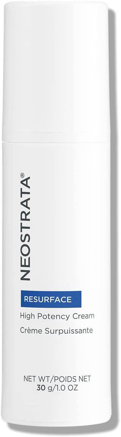 High Potency Face Cream AHA Exfoliator & Hydrator with Glycolic Acid, Antioxidants and Vitamin E Fragrance-Free, Oil-Free, Non-Comedogenic, 30 g.