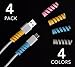 Artefact Cable Protector (4-Pack) - Charger Protectors - Cord Protector - Cord Saver Compatible for iPhone, iPad, MacBook