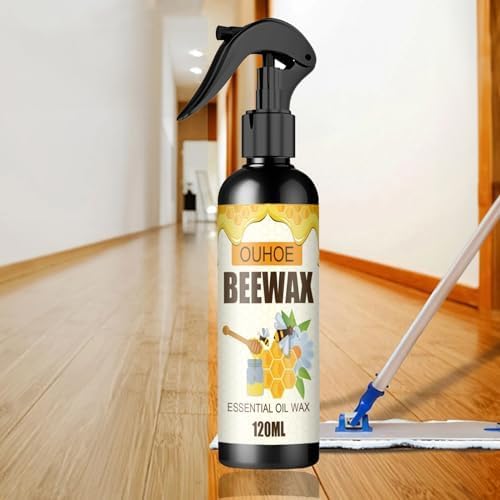 Miniatura 1 de XIKRO Spray de cera de abeja natural, esmalte original de cera de abejas para muebles, cera de abejas y limpiador, cera de abeja para muebles (1