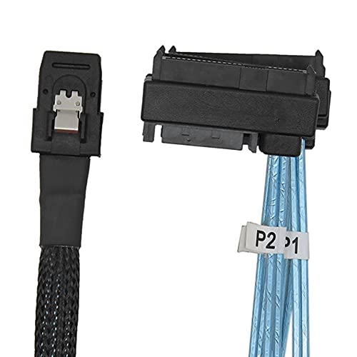 Cable Connecte Mini SAS 36P SFF-8087 a 4 SFF-8482 1M miniatura 3