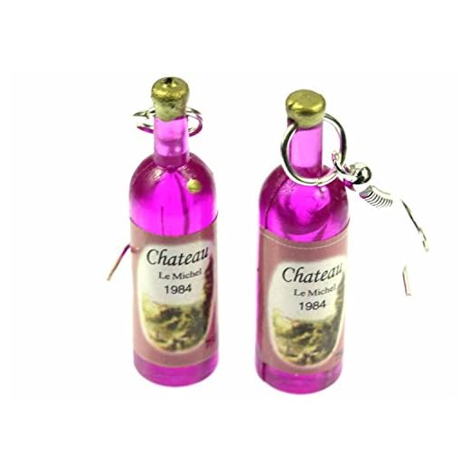 WEIN IST POESIE IN FLASCHEN WEIN NOTIZBUCH: A4 Notizbuch liniert als Geschenk für Wein-liebhaber, Weinkenner, Winzer und Sommelier | schöne ... | Weinkenner Handbuch | Weinkunde Gadget 6 Miniblings Flaschen Ohrringe Weinflasche CHATEAU Mini Fläschchen pink - Handmade Modeschmuck I Ohrhänger Ohrschmuck versilbert