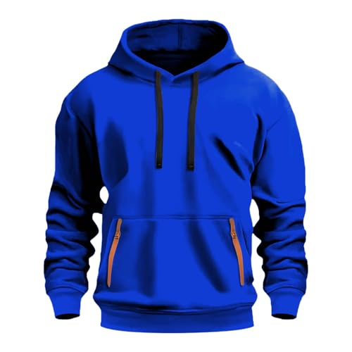 Hoodies for Men Stylish Casual Hooded Sweatshirt Fashion Athletic Gym Loose Fit Long Sleeve Pullover with Pocket3