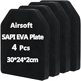 Hehyxade Tactical Foam SAPI Plates 4Pcs, Lightweight Inner Liner Foam Plates Sturdy Dummy Plates Absorb Impact EVA Pads Fit for Tactical Vest Plate Carrier