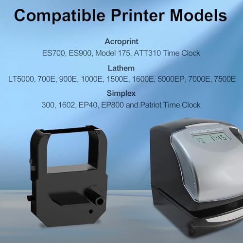 Cartuchos de cinta 12-Pack para Acroprint y Lathem miniatura 2