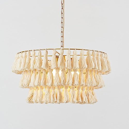 ZERAPH Lampe Usine Design Original Chinois À La Main Tresse Fringe Lustre Chambre Luminaire Maison Salon Plafond Suspendu Moderne Bohême Gland Entrepôt Ferme Lampe Suspendue