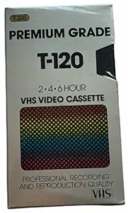 Tozai T-120 Premium Grade VHS Video Cassette