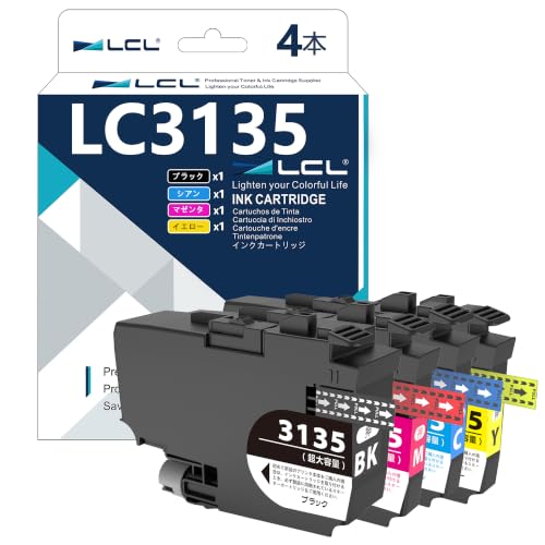 Brother 純正インクカートリッジ LC3135 4色セット おまけつき Amazon.co.jp: LCL Brother用 ブラザー用 LC3135-4PK LC3135 BK/C/M/Y