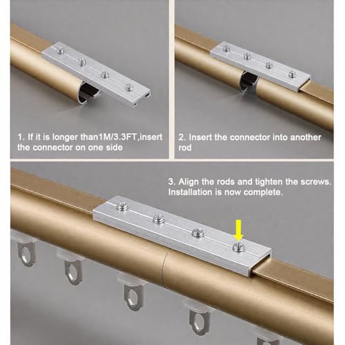 Double rail coulissant pour séparation de pièce et salon - 8