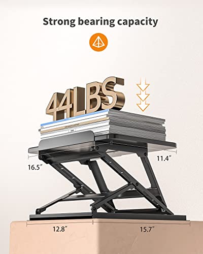 Huanuo Adjustable Laptop Stand For Desk, Adjustable Height Laptop Riser - Easy To Sit Or Stand With 9 Adjustable Angles, Portable Computer Stand Fits 15.6 Inch Laptop & Notebook #TOP5