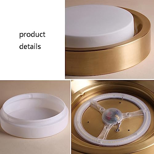 Plafonnier LED compact en laiton pour optimiser les bas plafonds - 2