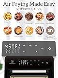 Kitchen Elite Air Fryer Toaster Oven Combo, 12.6 QT Stainless Steel Airfryer 10 in 1, Convection Oven Countertop 450°F, Non-Toxic for Bake, Roast, Reheat, Broiler, Dehydrate with Digital Touch Screen