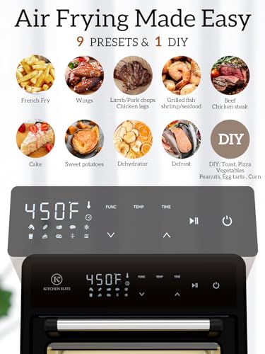 Kitchen Elite Air Fryer Toaster Oven Combo in Use