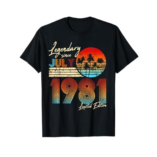 Nacido en 1981 en julio del regalo de cumpleaños de 40 años Camiseta