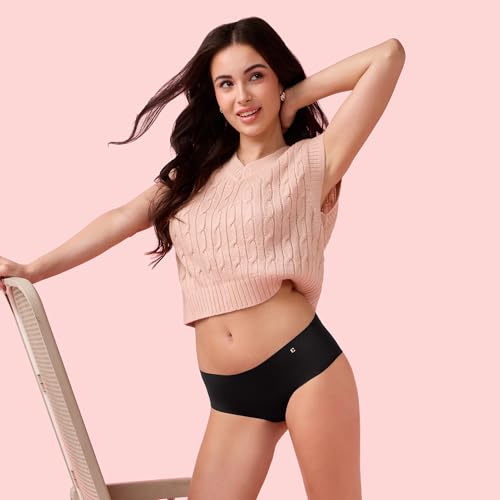 Image of Enamor Innovations Invisi, All Day Comfort, Mid Waist Hipster Panty for Women - No Visible Panty Lines, Sweat Wicking, Free Cut, Full Coverage - PH40