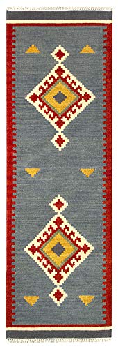 HAMID - Alfombra Kilim Lori con Diseño Moderno - 100% Lana -...
