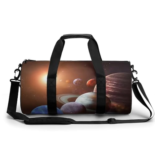 Sac de gym planètes de l'univers sac de voyage duffel bag camping randonnée 45cm