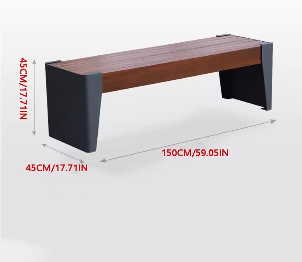 Patio Benches for Outdoors Outdoor Backrest Bench Leisure Double Square Community Open-air Public Seat Garden Benches for Outdoors