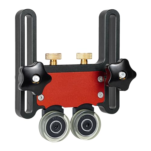 Roulements à rouleaux pour planches plume, en alliage d'aluminium à double roulement polyvalent pour table de sciage en bois, guide d'alimentation et de presse (1)