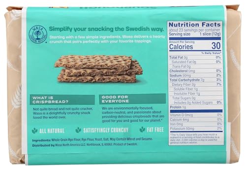 Wasa Flatbread, Crispbread, Sourdough, 9.7 oz (275 g) - 3PC - image 2