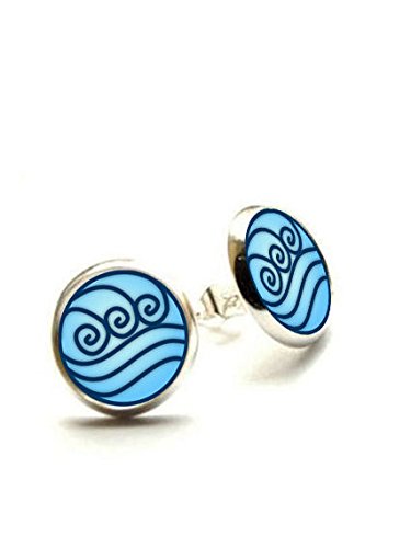 Water Tribe Stud Earrings - Avatar the Last Airbender - Hypoallergenic Earrings