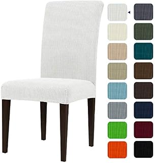subrtex Dining Room Chair Slipcovers Sets Stretch Furniture Protector Covers for Armchair Removable