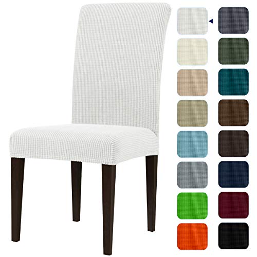 subrtex Dining Room Chair Slipcovers Sets Stretch Furniture Protector Covers for Armchair Removable