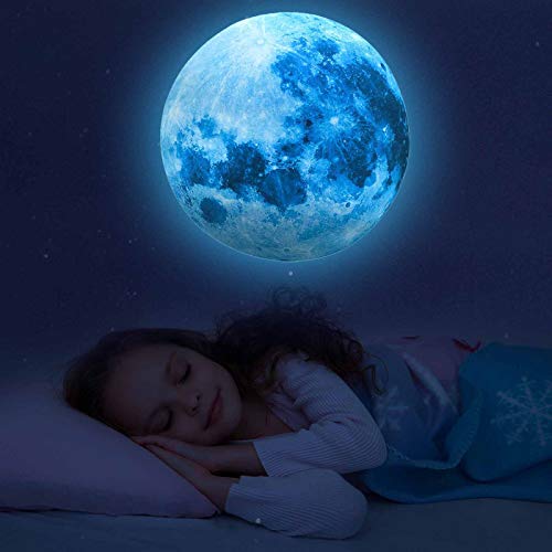 Glow In The Dark Stars For Ceiling,Glow In The Dark Stars And Moon Wall Decals, 1108 Pcs Ceiling Stars Glow In The Dark Kids Wall Decors, Perfect For Kids Nursery Bedroom Living Room(Sky Blue) (Sky Blue) #TOP1