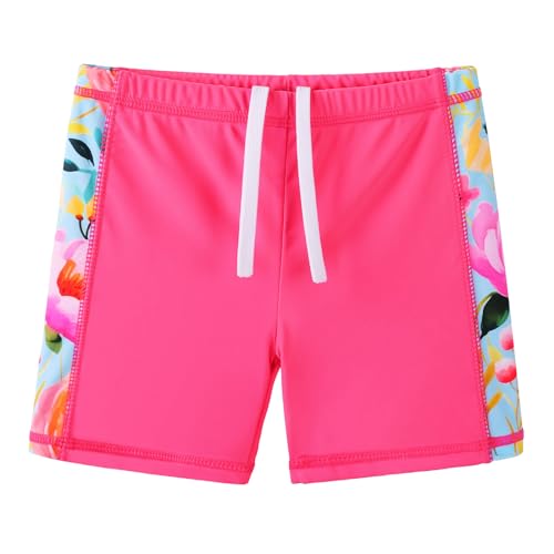 Image of Girls Two Piece Swimsuit Floral UPF 50+ Rash Guard Set Kids Beach Swimwear